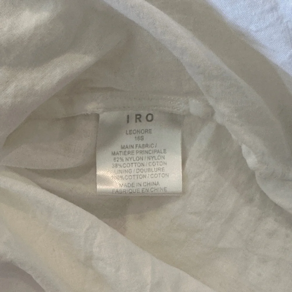 Iro Leonore Broderie Anglaise Mini Dress In White SZ 36 - Picture 5 of 7